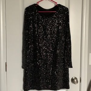 Sequin sparkle mini dress!